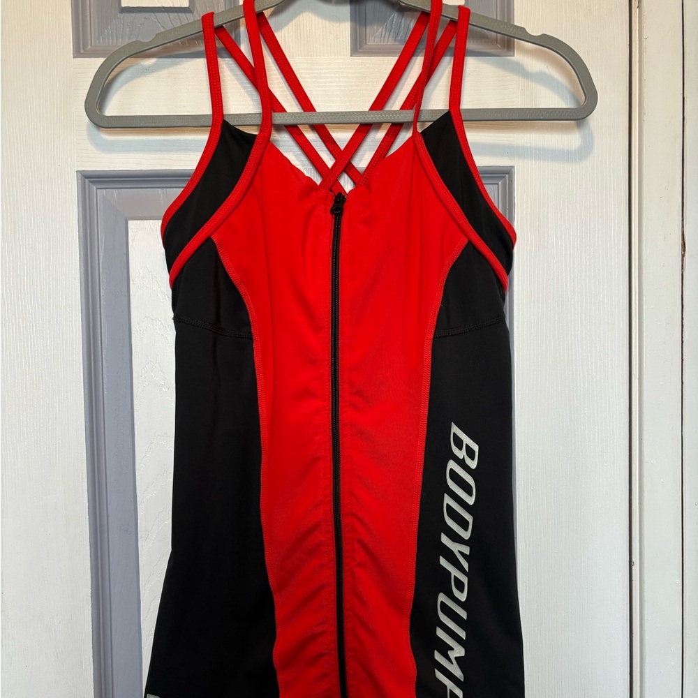 Red and Black Tank Top